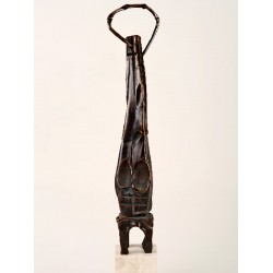 Evanghelist II - sculptură în bronz, artist Liviu Bumbu